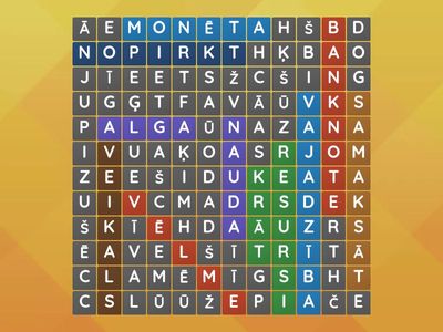 Sameklē vārdus, kuri ir saistīti ar tematu "Nauda"