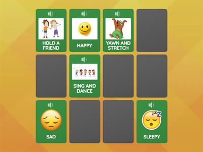 Memory game: feelings 