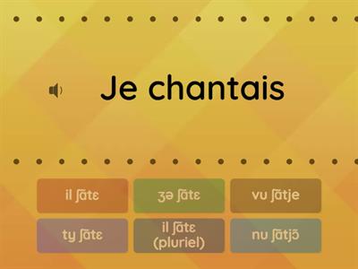 Je chantais