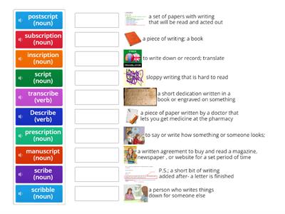 Scrib, script = write 