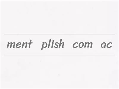 Multi-Syllable Unjumble