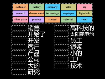 English to Mandarin - Raynova Match Up