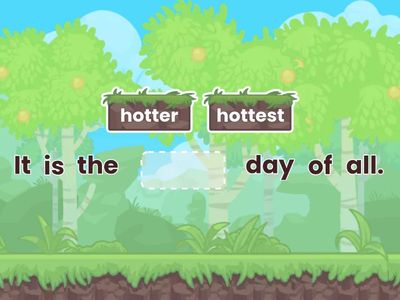 Comparative Suffix Endings -est and -er