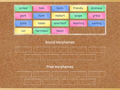 Free and Bound Morphemes