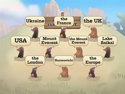 Articles with Geographical names