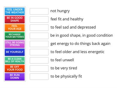 HEALTH-IDIOMATIC EXPRESSIONS