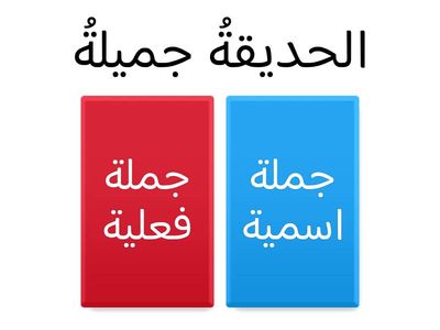 الجملة الاسمية و العلية 