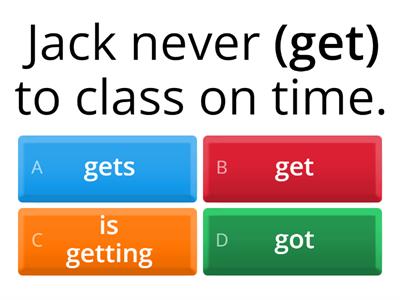 Time markers - present simple vs present continuous
