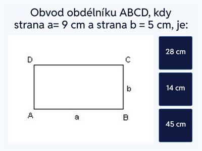 Obvod a obsah čtverce a obdélníku /upraveno/