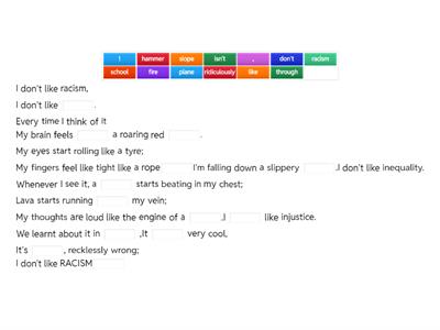 Year 6 Slam Poetry Starter