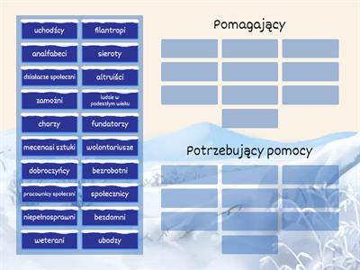 Pomagający a potrzebujący pomocy