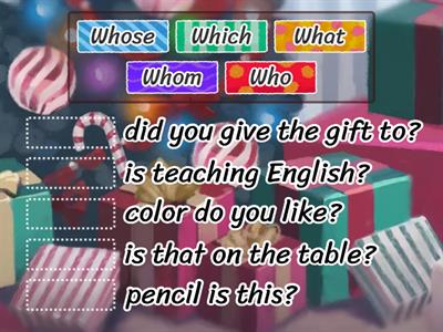 Interrogative Pronouns