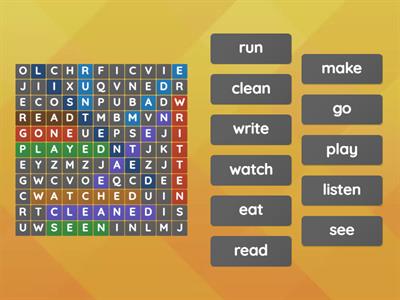  Verbs in past participle