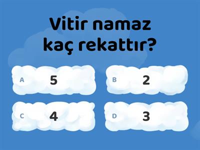 namaz vakitleri ve rekatları