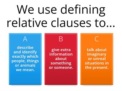 Relative Clauses