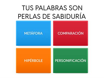 FIGURAS LITERARIAS Comparación e hipérbole  EN 4° A