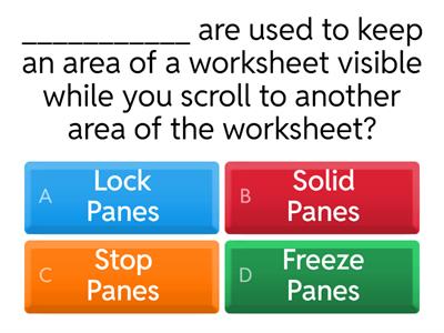 Excel Intermediate Quiz