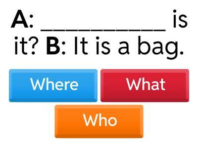 GO FAR 6!  WH question QUIZ