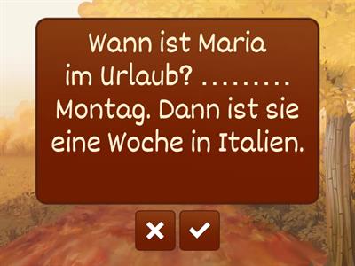 Wiederholung Lektion 12