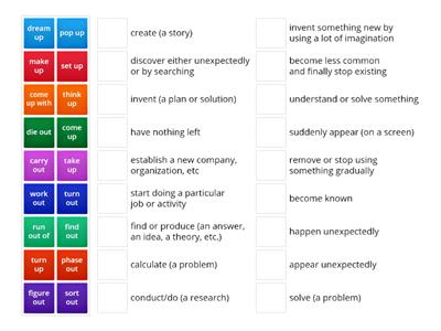 U5.3 Phrasal verbs with out and up