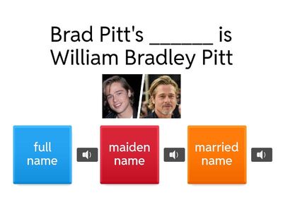 1A Names English File Intermediate Plus
