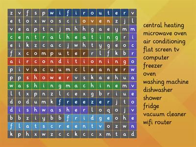 ESOL E3 Modern Equipment Vocab wordsearch