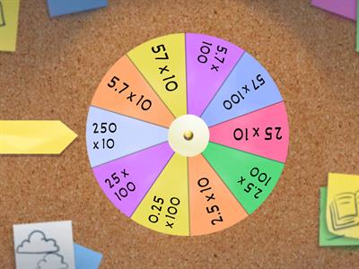 multiply by 10 and 100