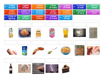  Partitives and uncountable nouns.
