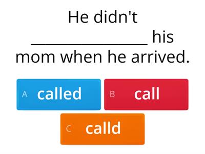 Irregular verbs 