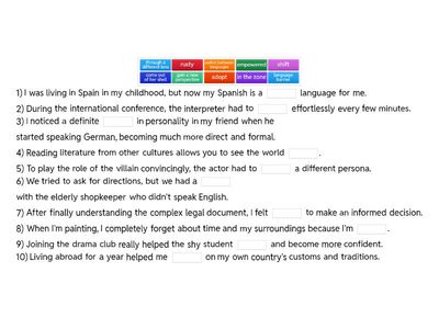 Speaking a different language 