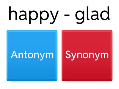 Antonym/Synonym