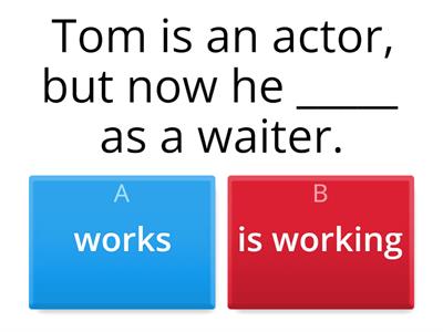 Present Simple Vs Present Continuous 