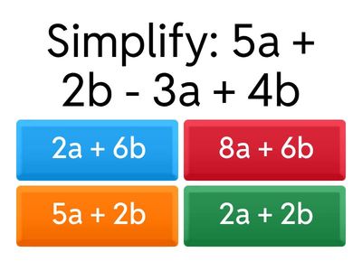 Collecting Like Terms