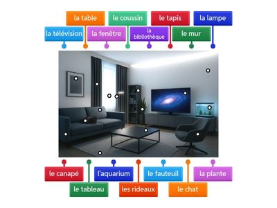 DANS LE SALON, IL Y A...