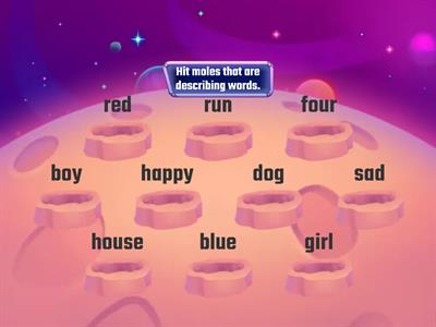 Adjective Whack-a-Mole