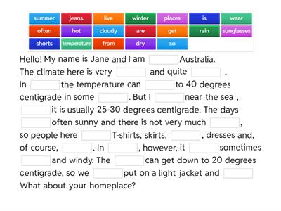 Climate in Australia