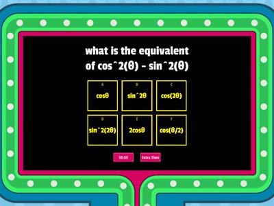 Test your Double and Half-Angle Identity Knowledge! 