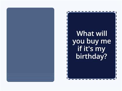 B2 МОЛОДШІ First  Conditional Questions