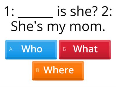 Who, what, where, how many