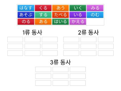 일본어 동사 분류