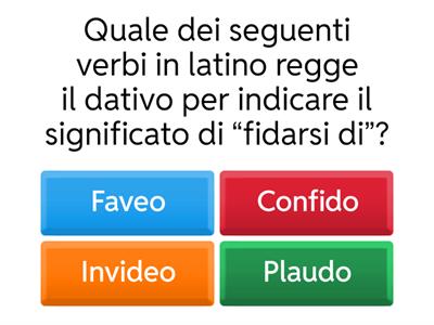 Competenze linguistiche - Verbi che si costruiscono con il dativo (Unità 29-31)