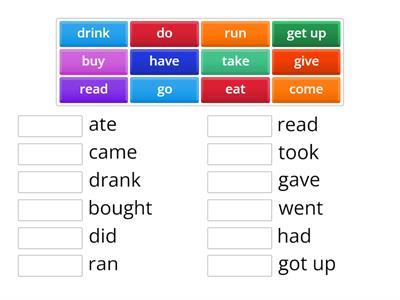 Irregular verbs Fly High 3