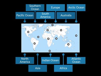 Label the Oceans and Continents