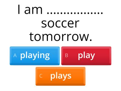 PRESENT CONTINUOUS FOR FUTURE 