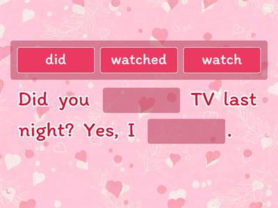 Past Simple questions, negative, affirmative 