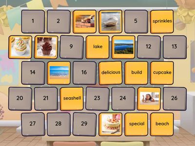 If you give a cat a cupcake - Vocab