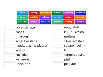 Võõrsõnad 5. klass 