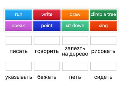 Глаголы 3 класс английский