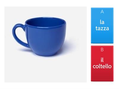  Gli oggetti della cucina