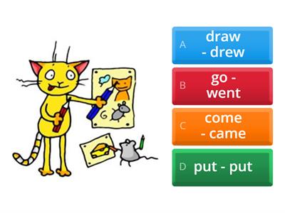 UCS Pre-Inter Past simple (irregular, V2, Snakes and ladders, drill) part 1 QUIZ